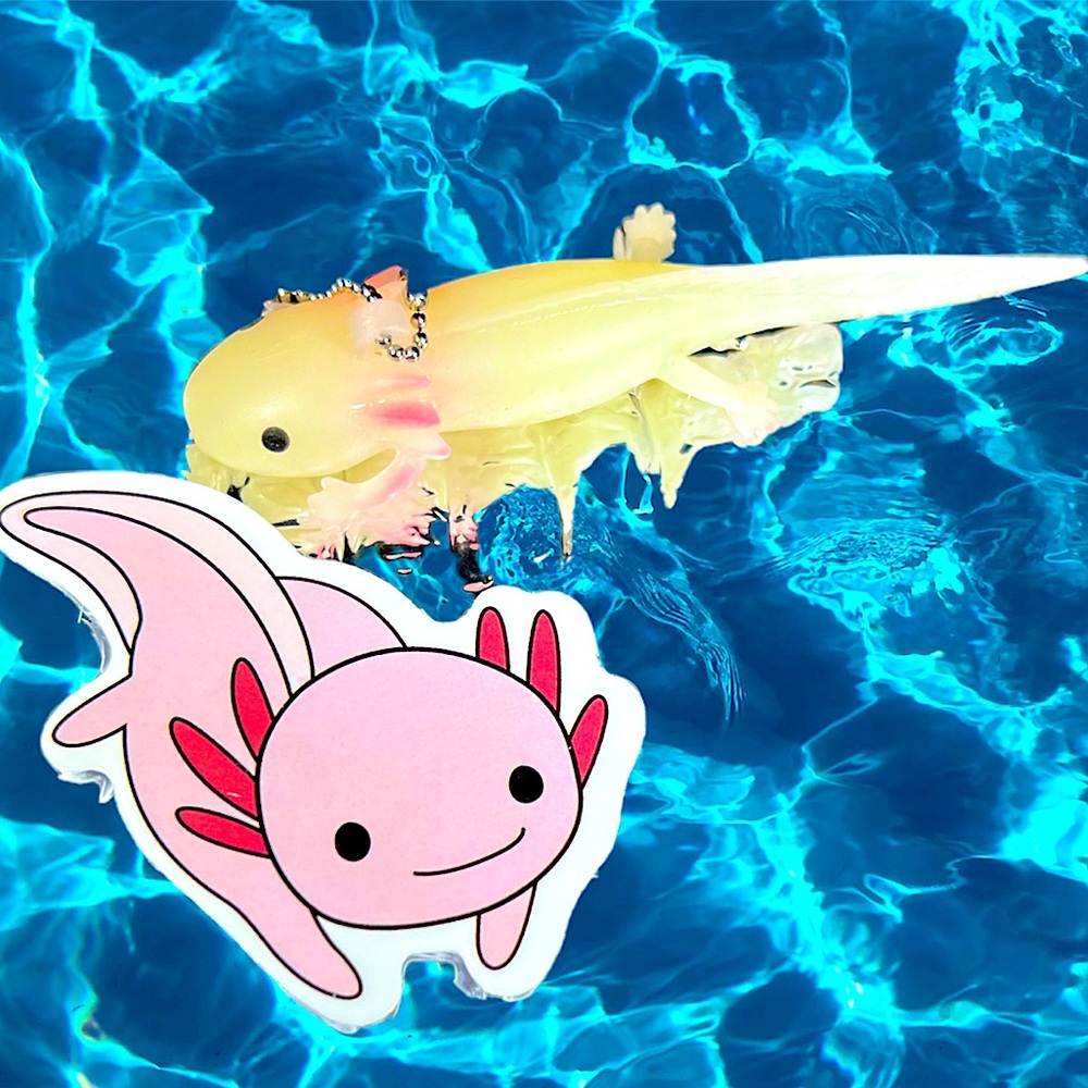 Axolotl Crazy Trending WaterProof Single Decor Accent Sticker